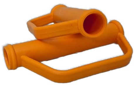 2X Ersatzgriff Sackkarrengriff Griff Sackkarre Schubkarre Karre - 25mm - in ORANGE
