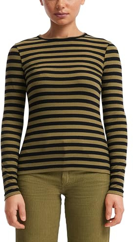 QS Geripptes Longsleeve im Slim Fit