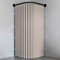 Haoyunll Cortina de Ducha Plegable Impermeable y Antimoho con Gancho, Cortina de Ducha de Esquina de Tela Lavable, Cortinas de Ducha Magnéticas para Baño, 150g/m², Beige, 150x200cm