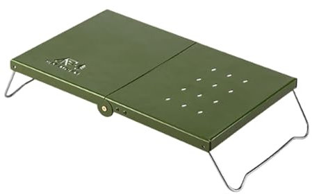 Perfeclan Mini Camping Table Möbel Raum sparen vielseitige Isolierung Praktischer Strandtisch Falten Sie für das Outdoor -Fischerei BBQ -Picknick, GrÜn