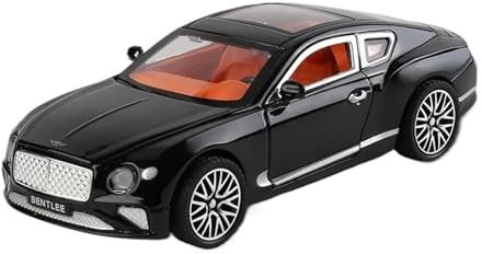 1 32 Für Bentley Continental GT Metall Fahrzeug Legierung Modell Auto Sammlungen Druckguss Spielzeug Sound Licht Druckgussmodelle Motorfahrzeuge(Schwarz)