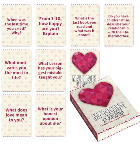 Generisch Paarspiel Für Romantische Abende | Dating Kartenspiel Mit 50 Karten | Lustige Kommunikationsspiele Zur Vertiefung Der Beziehung Zwischen Erwachsenen & Familien