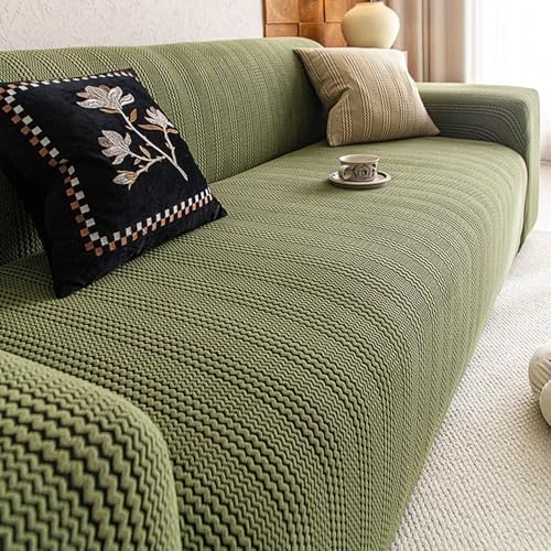PERS 1/2/3/4/5-Sitzer-Sofabezüge Mit Kissenbezug, All-Inclusive-Sofabezüge, Hochelastischer Kratzfester Sofabezug, Rutschfester, Staubdichter Sofabezug(Size:2 Seater(145-185cm),Color:A)