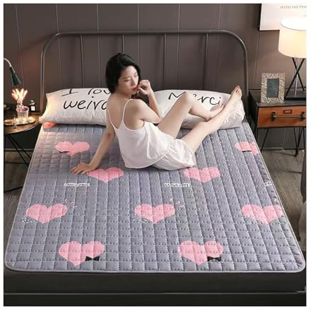 hxoity Weiche rutschfeste Matratze Klappmatratze Für Studentenwohnheime Japanische Futon-Matratze Boden-Bett-Pad