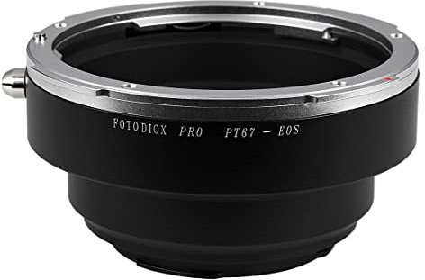 Fotodiox Pro Lens Mount Adapter, Pentax 67/67II Lens to Canon EOS Camera Mount Adapter, for Canon EOS 1D, 1DS, Mark II, III, IV, 1DC, 1DX, D30, D60, 10D, 20D, 20DA, 30D, 40D, 50D, 60D, 60DA, 5D, Mark II, Mark III, 7D, Rebel XT, XTi, XSi, T1, T1i, T2i, T3, T3i, T4, T4i, C300, C500