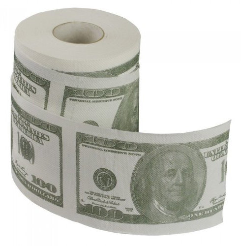 Papier toilette US Dollar – Papier toilette de 100 dollars