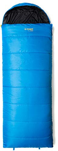 Snugpak | Navigator | Durable square foot sleeping bag that can be used as a blanket (Sapphire Blue, Right Side Zip)