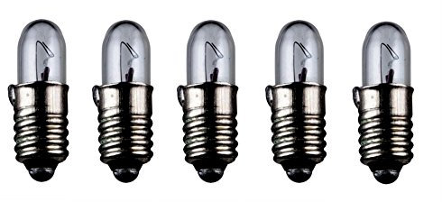 5er Set WireThinX Kleinstlampen Subminiatur 0,30 W, 6 V - Sockel E5,5 4,7 x 15 mm, L-55
