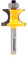 Yonico 13193q 1/2-Inch Bead Bullnose Bead Router Bit 1/4-Inch Shank