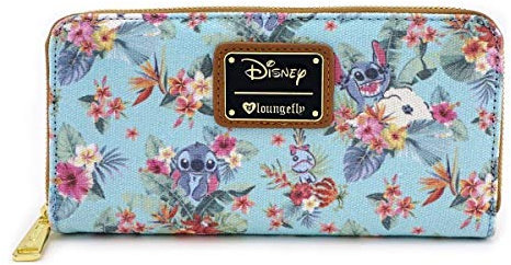 Loungefly x Stitch Tropical Floral Print Wallet