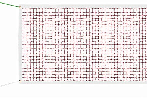Badminton Replacement Net with Rope Cable Black Professional Universal 20ft Badminton Net for Garden Schoolyard Backyard Garden Outdoor Kids Adults School Home Gymnasium Gym Sport Supplies Accessories