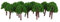 chiwanji 50pcs Plastique Arbres en Train Paysage Ferroviaire 3 Cm échelle 1: 500 N