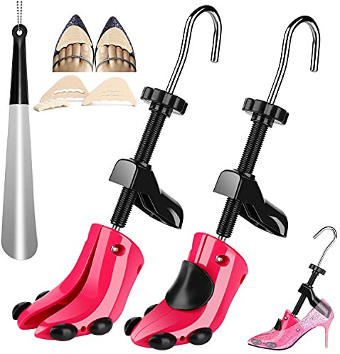 JJDPARTS Shoe Stretcher, Pair 4-Way Shoe Expander Widener Shoe Tree Extender for Women Men, High Heel for Women Us Size 4-10(rose), For Women Shoes US Size 4.5-10