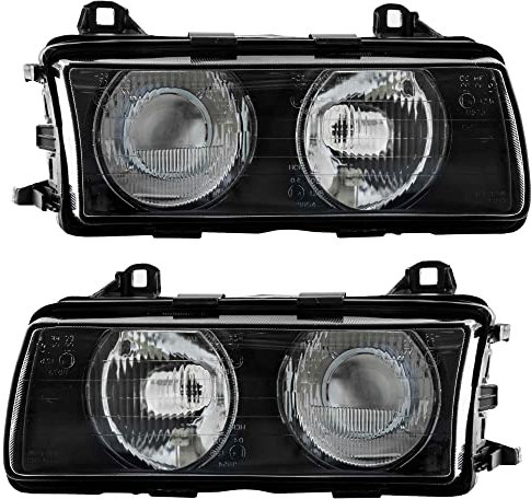 Halogen Scheinwerfer Set links & rechts Hauptscheinwerfer Frontscheinwerfer H1 für Model 3er Cabriolet E36