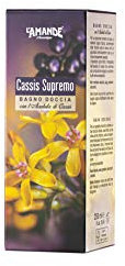 L'AMANDE - Bagnoschiuma Donna Fiorito e Agrumato con Vaniglia, Gelsomino e Bergamotto, Docciaschiuma Gel Detergente e Idratante Corpo, Bagno Schiuma Delicato e Naturale - Cassis Supremo, 250 ml
