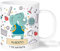 Bee Ingenious Taza PLÁSTICO infantil personalizada. Tazas nombre Vuelta al Cole infantil. Tazas con nombre. Tazas desayuno niños. Varios Diseños a Elegir. Colección: Vuelta al cole. (Elefante y Oso)