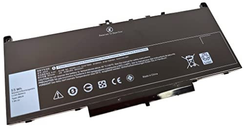 Akku für Dell Latitude E7270 E7470 J60J5 PDNM2 MC34Y 451-BBSY 451-BBSU WYWJ2 242WD R1V85 GG4FM 1W2Y2 NJJ2H R97YT F1KTM 5F08V [7.6/55Wh]