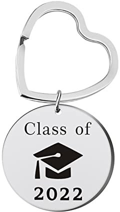 Geschenk 2022 Graduierungsring Graduierung Stahlschlüssel Edelstahl Ring Schlüsselanhänger 1PC Schlüssel Personalisierte Graduierung Schlüsselanhänger Wakeboard Schlüsselanhänger (B, One Size)