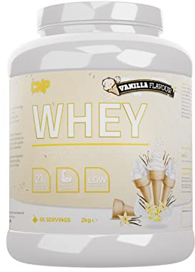 CNP Professional Premium Whey Protein Powder 2kg & 900g, 21g Protein, Low Carb, Easy Digestion, 66/30 Servings, Vegetarian, Halal, 12 Great Flavours (2kg, Vanilla)