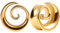 Vankula Ohr Flesh Tunnel Saddles Plug Spirale Edelstahl für Gestreckte Expander Ohrpiercing 8mm(0G) Gold