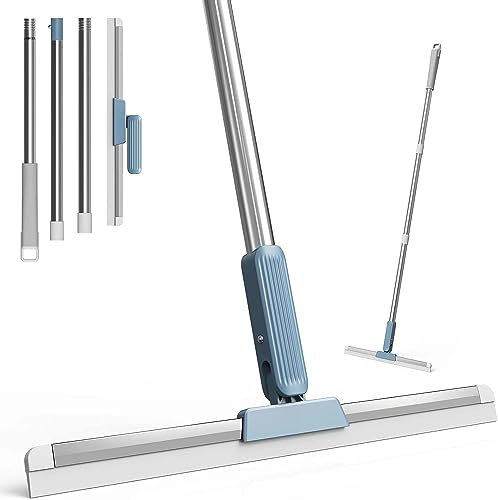 Floor Squeegee, Squeegee for Floor Quick Drying Water and Dust Remover, 43.5cm Large Squeegee Head