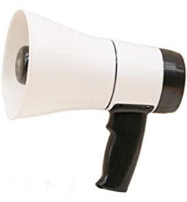 Portable Bullhorn Megaphone Speaker,Handheld Mic,Portable 5W Megaphone Handheld Loud Speaker, Lightweight Mega Phone 328 Yard Range, with Volume Control Foldable HandleReferee Megaphones Bullhorn mega