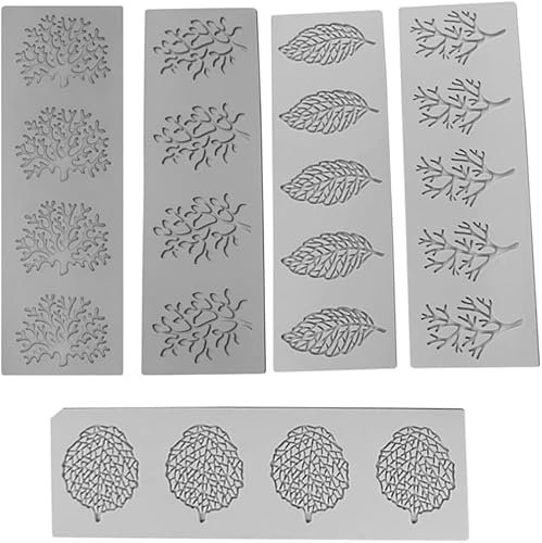 5pcs Dentelle Silicone Moule Gâteau Gaufrage Tapis Fondant Gâteau Sucre Décoration Artisanat Outils Fleur Motif Moules Dentelle Fondant Moule Dentelle Silicone Moule Sugarcraft Mariage