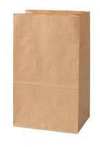 25 pièces - Eco sacs à fond bloc papier brun - 20+9x34cm - BIO Nature Kraft sac sacs à fond bloc - Sacs en papier marron - Sacs en papier grands