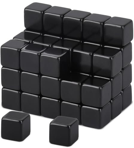 MIN CI 50 Stück Magnete für Magnettafel, 8x8x8mm Mini Magnete Stark Magnet Kleine, Schwarz Neodym Magneten Starke Magnete Tafelmagnete Kühlschrank Magnete
