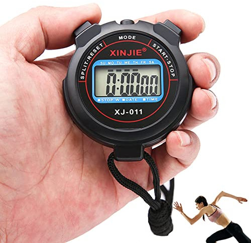 Ahuuen Chronomètre Électronique Étanche | Multifonction Chronomètre De Sport | Montre Numérique D'Arbitre | Chronomètre pour Le Sport pour La Natation, La Course À Pied, L'entraînement