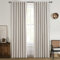 Verdunkelungsvorhänge, 213 cm lang, 2 Paneele, Landhaus-Stil, für Schlafzimmer-Fenster/Wohnzimmer, wärmeisoliert, neutrale Boho-Vorhänge, Leinenmischung, natürliches Elfenbein, 2,1 m langer Haken,