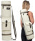 YOGABAY Yogamatten-Tasche, 76,2 x 17,8 cm, Reisetasche, passend für Matten bis zu 71,1 cm, robuster Canvas-Gurt mit mehreren Taschen und verstellbarem Riemen zum Tragen, Hellbeige