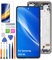 HLYGZX Écran pour Samsung Galaxy A53 5G TFT A536B A536U A536E A536V A536W A536N Écran LCD de Rechange Assemblée réparation Kit (Noir avec Cadre,Pas d'empreintes digitales)