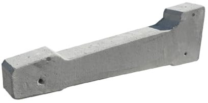 Zavorre in calcestruzzo prefabbricato inclinazione 10° con due boccole M8 per il montaggio - dimensioni cm.104x12xh32 - disponibile in diverse inclinazione da 0°/5°/10°/15°/30° - Notaro Manufatti