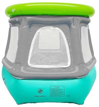 Lit élastique - Trampoline gonflable pour enfants, parc bébé, Brincolin, jouet pour intérieur et extérieur, sûr et amusant, avec pompe de gonflage