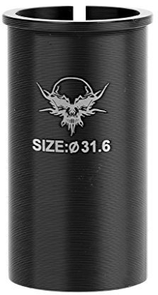 Adaptateur pour tige de selle de vélo 31,6 mm vers 27,2 mm Noir 60 mm