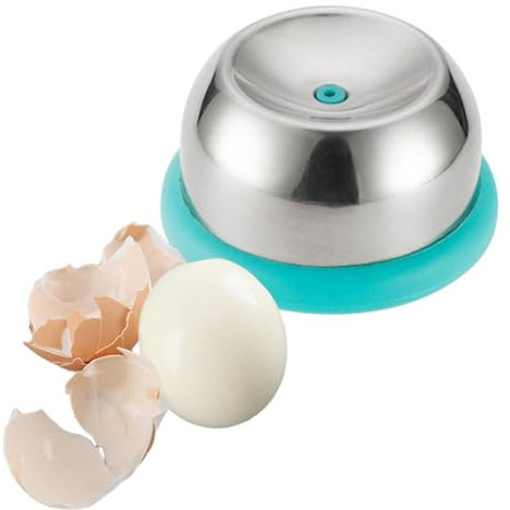 Pelador de huevos duros - Removedor de cáscara de huevo perforado | Pelador de con agujero de huevo de cáscara de acero inoxidable, herramienta de perforación rápida de huevos para pelar