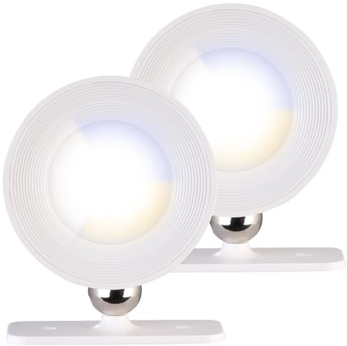 Lunartec LED Bett Lesen Lampe: 2er-Set CCT-LED-Wandlampen, Magnetfuß, dimmbar, Touch-Bedienung, weiß (Leseleuchte, Aufbaustrahler schwenkbar)