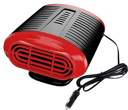 PartyKindom Auto Heizlüfter Mit Defrosterfunktion Geräuscharm Drehbar Schnelle Entnebelung Und Enteisung Mit Starkem Luftstrom Für Effiziente Wärmeverteilung Im Fahrzeug