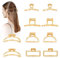 Yeomju Lot de 5 paires de petites pinces à cheveux dorées, tendance, de qualité supérieure pour cheveux longs et épais, idéales pour le quotidien et les fêtes