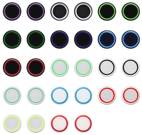 BORISCA 28 Piezas Tapones para Joystick, Joystick en Silicona para Mando Xbox, Cubierta Joystick para Joystick Xbox, Grips para Joystick para Mando Xbox Series, Accesorios Mando