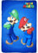 CARTOON Plaid Super Mario et Luigi pour enfants Couverture 100 % polyester 100 x 140 cm