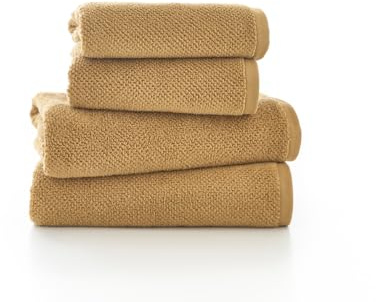 Deyongs Romeo Quik Dry Zero Twist Fast Absorbent Soft Cotton Towel (Sand, 4 X Face Towel)