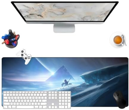 Destiny 2 Gaming Mouse Pad 800 x 300 x 3 mm Sci-Fi Cartoon Gaming Mouse Mat for Gamer-Office-Home and Laptops