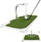 Golf Swing Trainer - Golf Training Equipment with 5 Height Adjustments - Iron and Club Practice Simulator in Home & Indoor - Portable Swing Practice Mat, True Impact