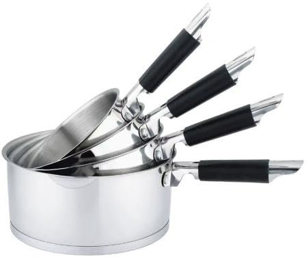Set de 4 casseroles inox 14/16/18/20cm induction