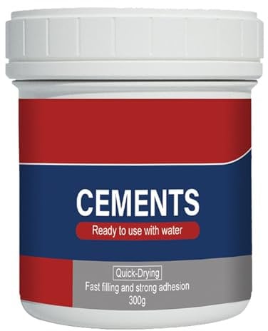 Rapid Setting Cement | Cement Ready Mixed For Outdoor | 300g Concrete Patch And Repair | Quick Dry Anti-Cracking Filler | Cements Filler & Sealant For Patios, Sidewalks, Driveways