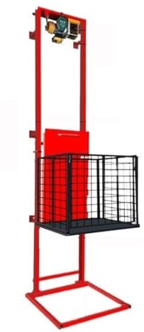 Lastenaufzug Vollautomatische elektrische Hebebühne, kleiner Lastenaufzug, Lager, Fabrik, Haus, Fracht, Anti-Fall-Fernbedienung Hubplattform