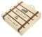 VINTORKY Caja de Vino de Madera Decorativa con Diseño Estuche para Regalar Fiestas Almacenamiento de Botellas de Vino para Eventos y Decoración