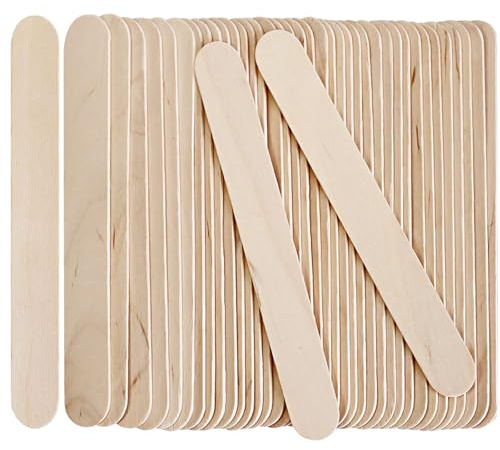 200 Pcs Spatules à Épiler en Bois - 15cm, Bâtons en Bois pour Épilation à La Cire, Bâtons de Cire pour L'épilation du Corps et du Visage